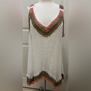 K Beach Cover Up Womens Boho Macramé Crochet Bohemian Hippie c3